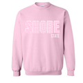 Pink Gingham Shore State sweatshirt