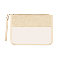 straw clear pouch with handle