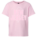 Youth Gingham NJ T-Shirt Pink