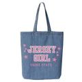 Denim Tote Bag Jersey Girl