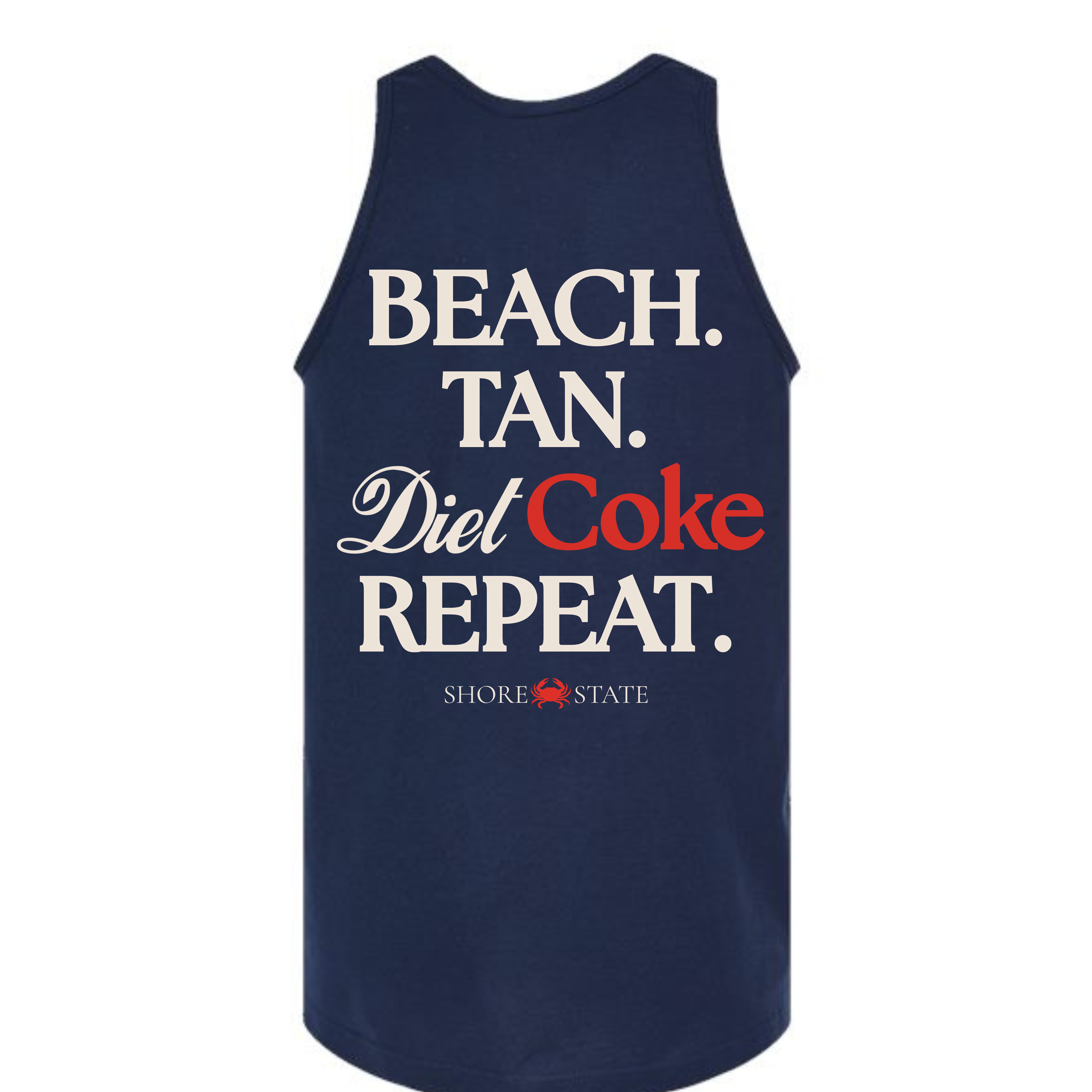 Beach. Tan. Diet Coke. Repeat Tank