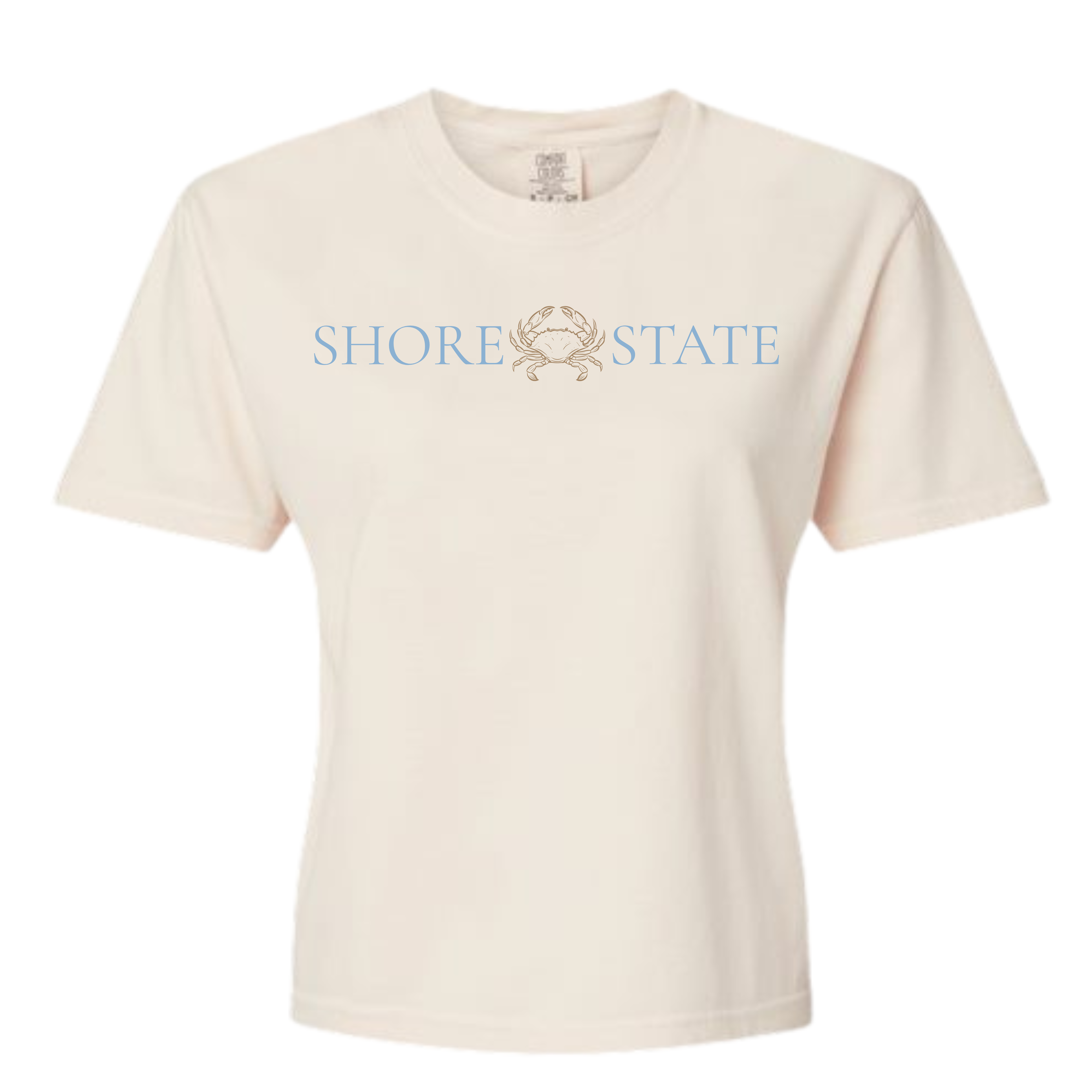 Boxy Cropped Shore State Logo T-Shirt