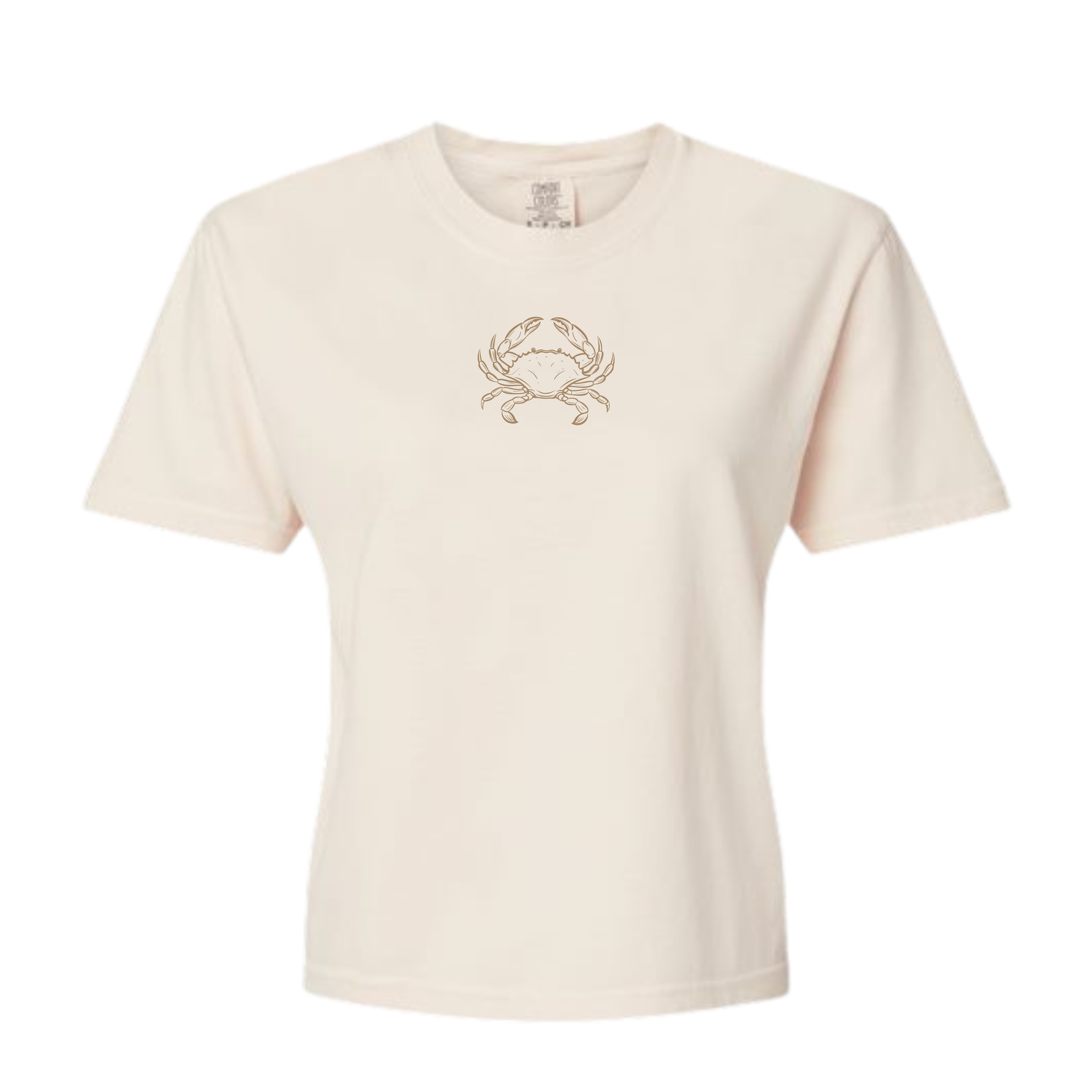 Boxy Cropped Shore State Crab T-Shirt