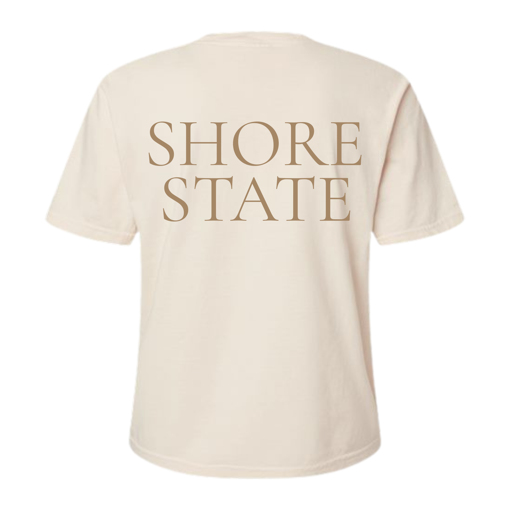Boxy Cropped Shore State Crab T-Shirt
