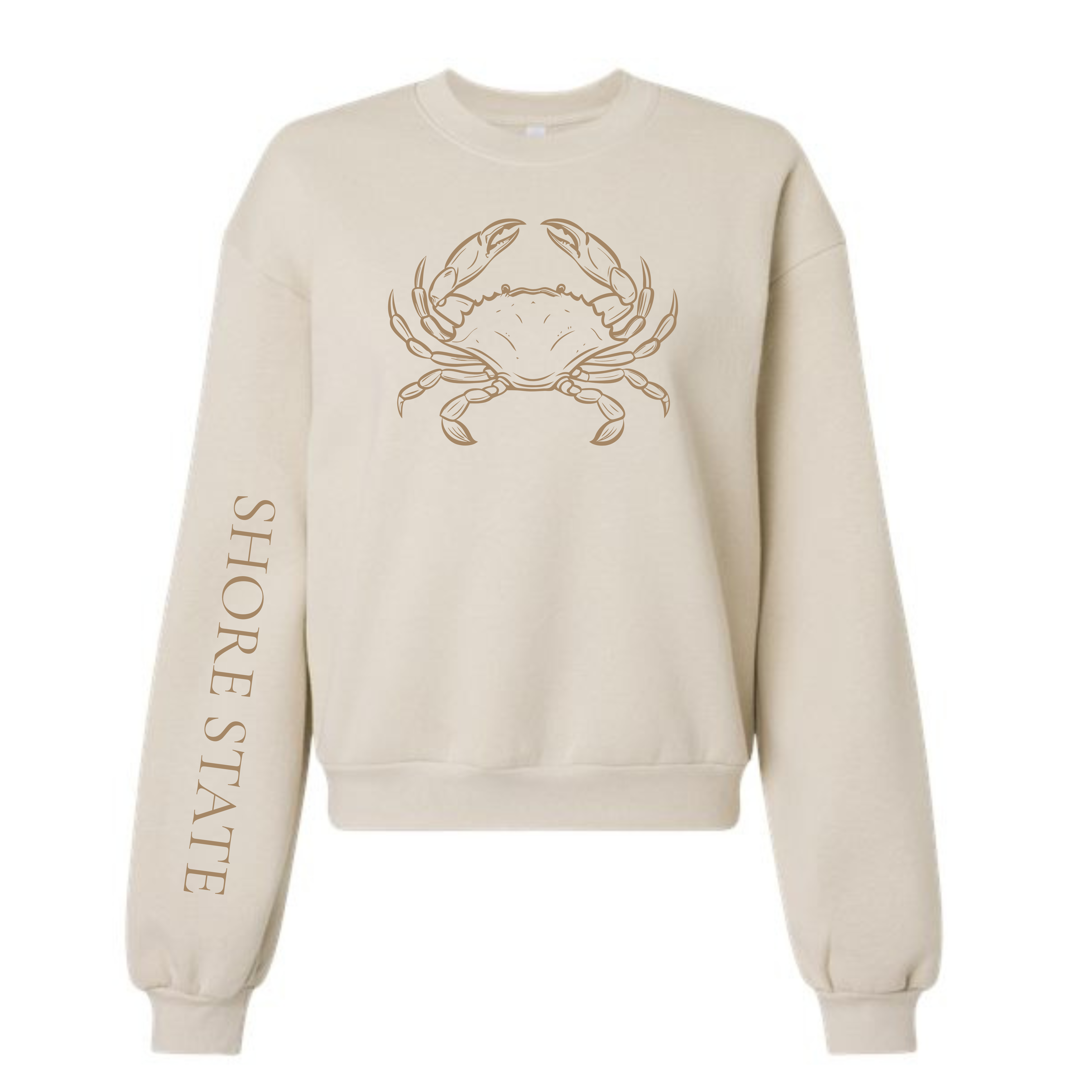 Shore State Crab Cropped Crewneck