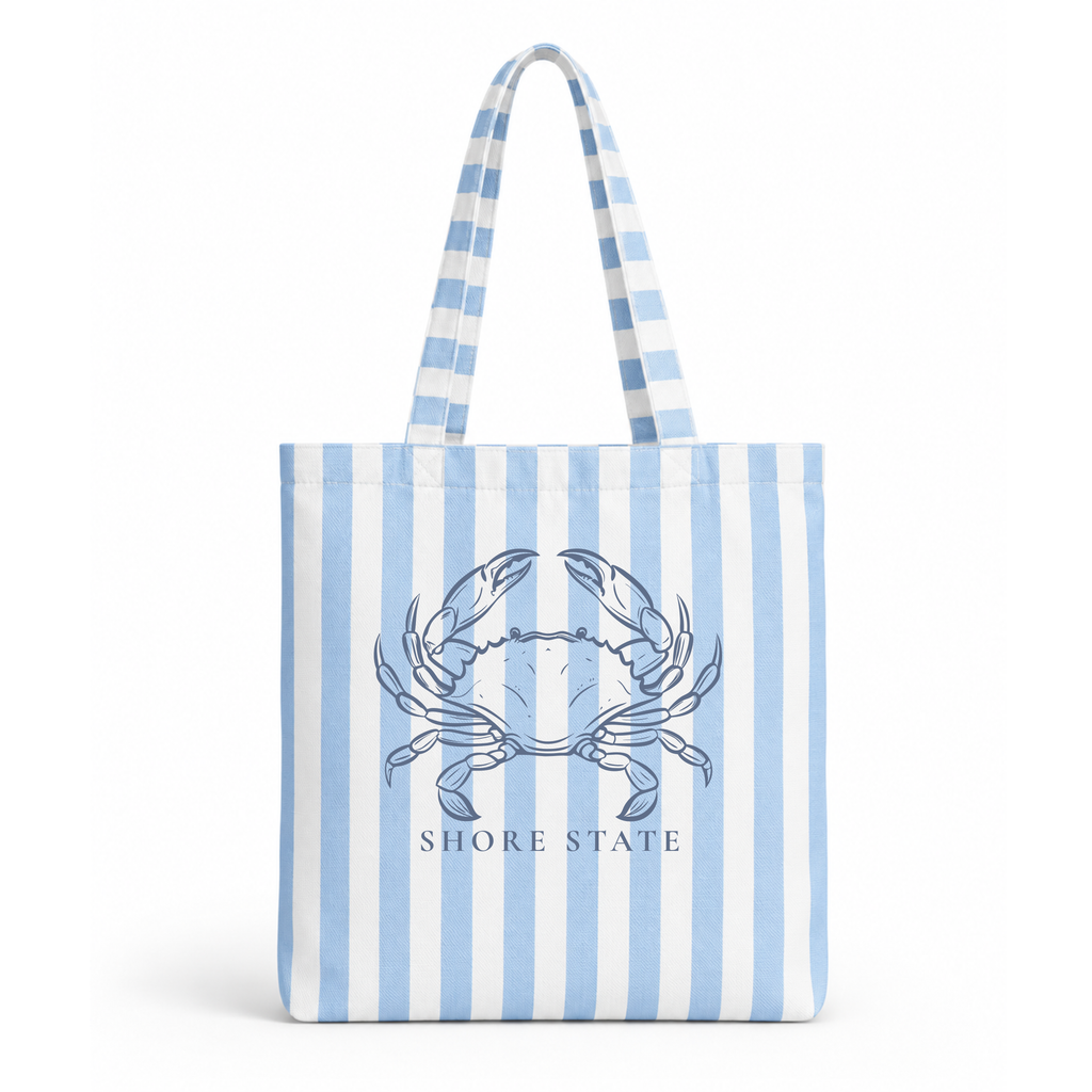 Wide Striped Tote